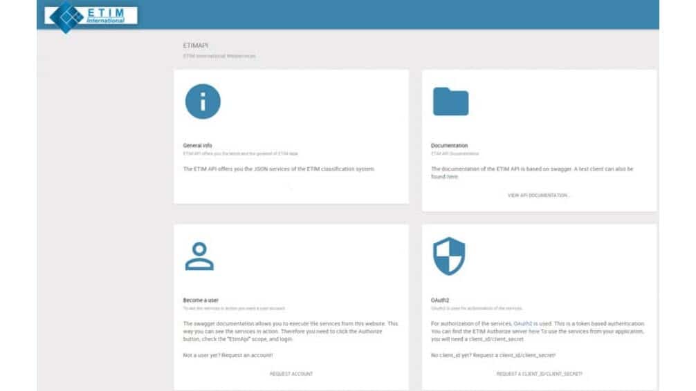 New release ETIM API